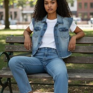 Classic Denim Vest for Women